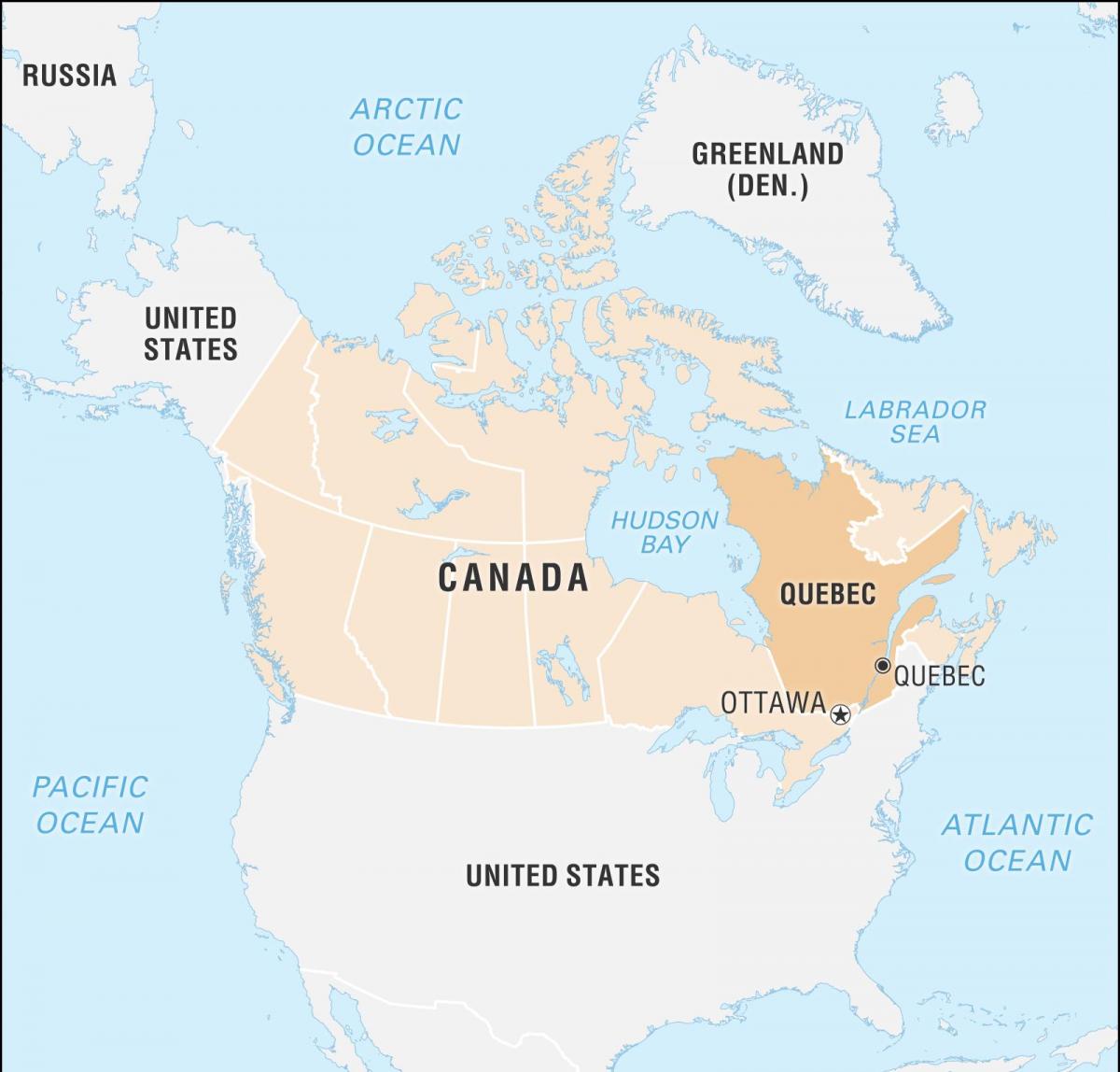 Carte de la capitale du Canada